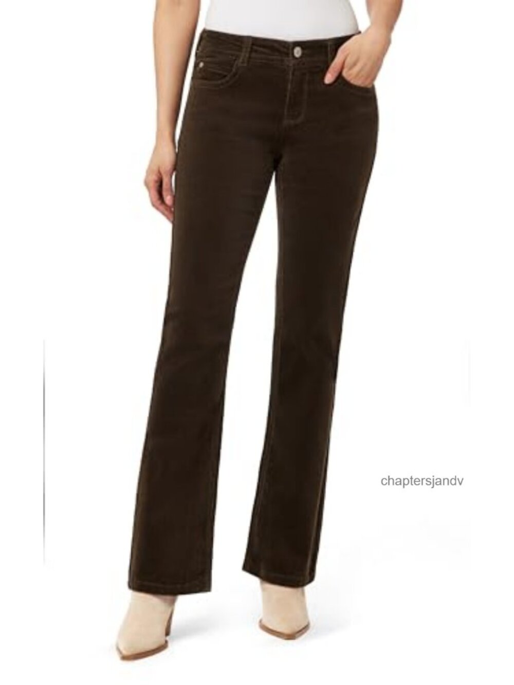 Luscious Curvy Low Rise Slim Flare Corduroy Pants Size Inclusive